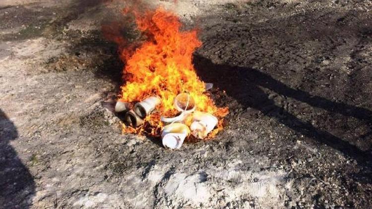 Doğubayazıt belediyesi sahte balları imha etti