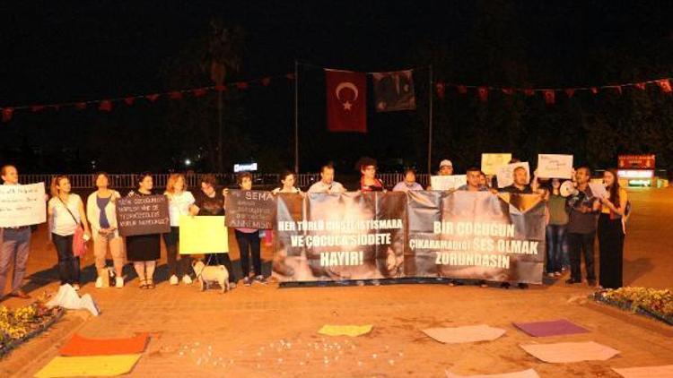 Antalyada cinsel istismar protestosu