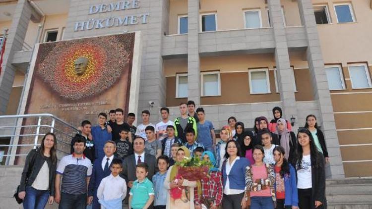 Erzurumlu öğrenciler Demreye konuk oldu