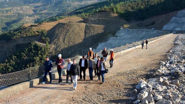 Gazipaşa Gökçeler Barajında çalışmalar sürüyor