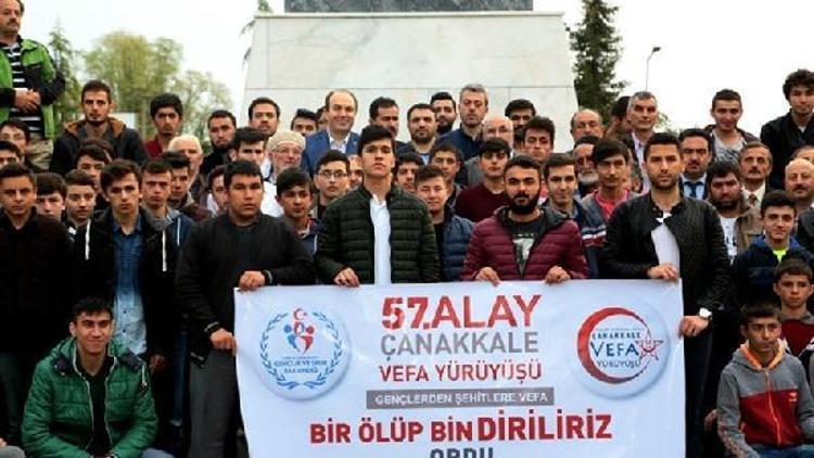 Orduda ‘57’nci Alay Vefa Yürüyüşü ve Anma Programı’ düzenlendi