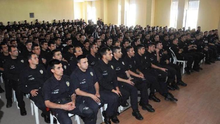 Polis adaylarına yangın tatbikatı