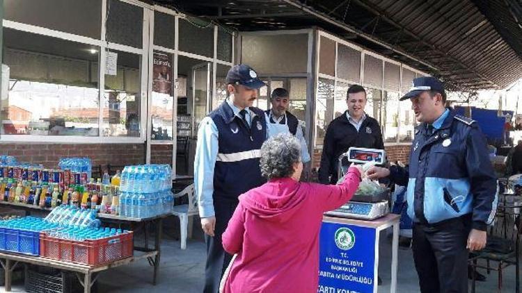 Edirne Belediyesi’nden ‘hassas terazi kontrol noktası’