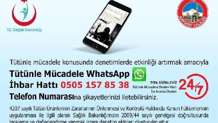 Whatsapp Sigara İhbar Hattına, 2 ayda 632 başvuru