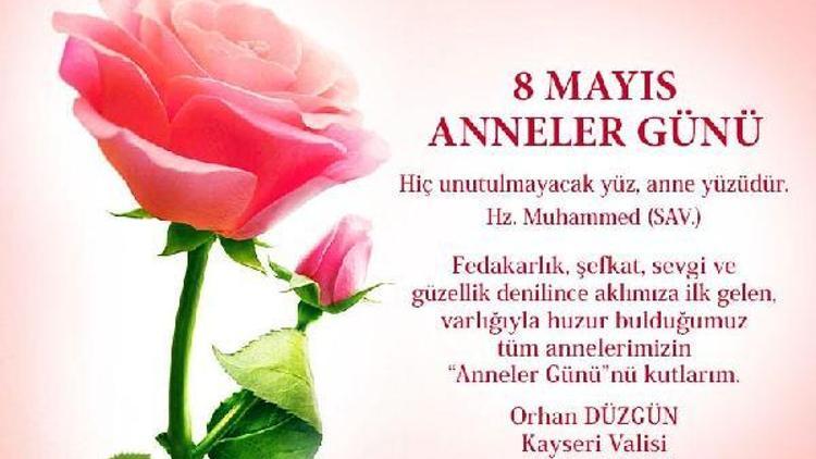 Vali Orhan Düzgün’den Anneler Günü mesajı