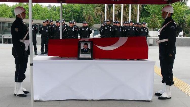 Şehit polis Fatih Nair için İstanbul Emniyet Müdürlüğünde tören...