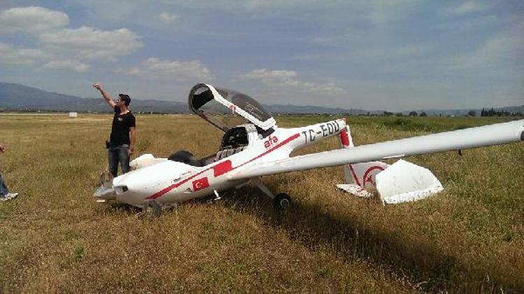 AFAnın uçağı iniş sırasında düştü; 2 pilotun durumu iyi...