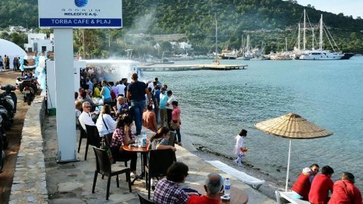 Torbaye belediye kafeteryası ve halk plajı