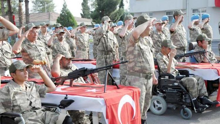 Şanlıurfa’da 30 engelli bir günlük asker oldu