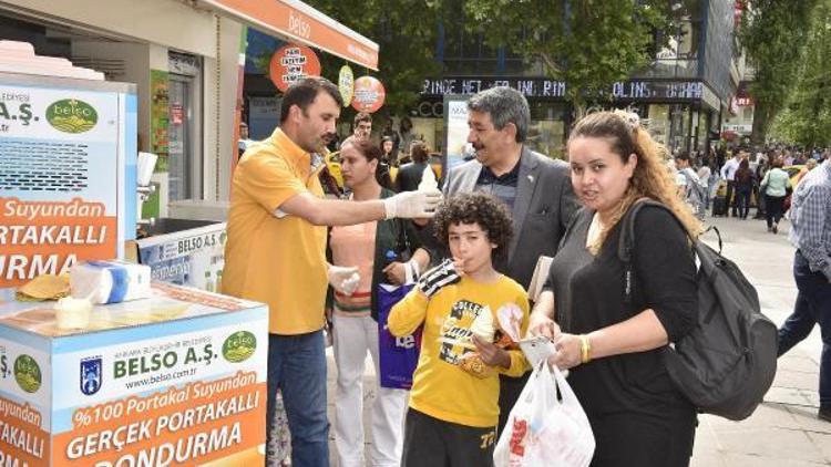 Büyükşehirden Portakallı dondurma sürprizi