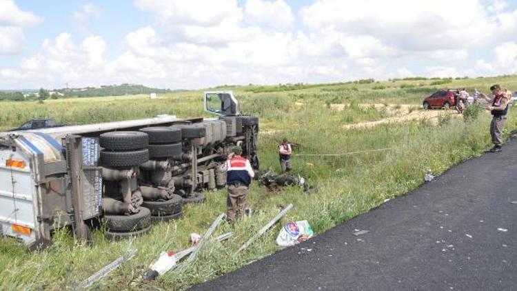 TIRın çarptığı motosikletin sürücüsü öldü