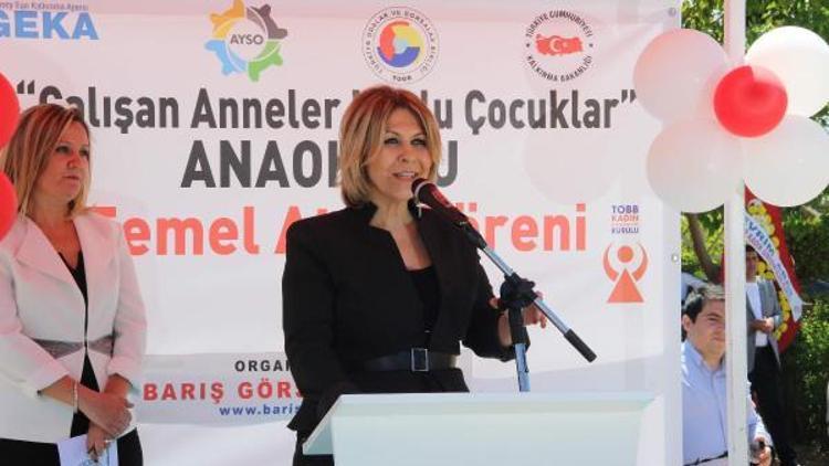 Çalışan anneleri rahatlatacak anaokulunun temeli atıldı