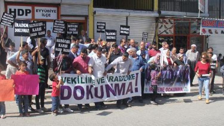 Şanlıurfa’da Vekilime Dokunma eylemi