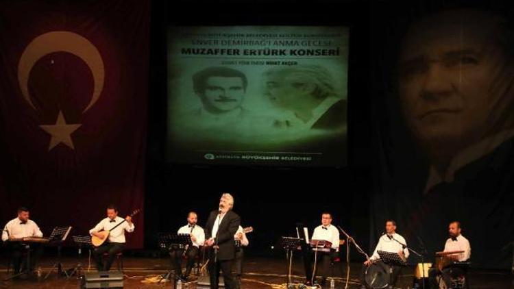 Halk müziği sanatçısı Enver Demirbağ, konserle anıldı