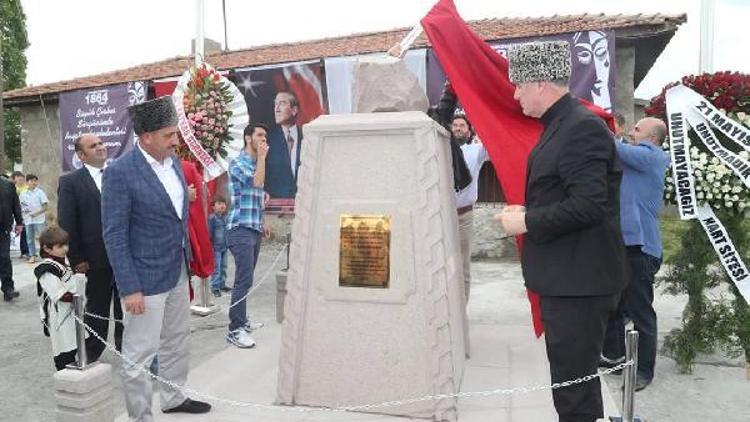 Çerkes Sürgünü anıtı Gölbaşında açıldı