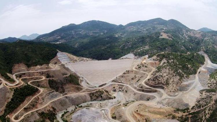 Gazipaşa Gökçeler Barajında çalışmalar sürüyor