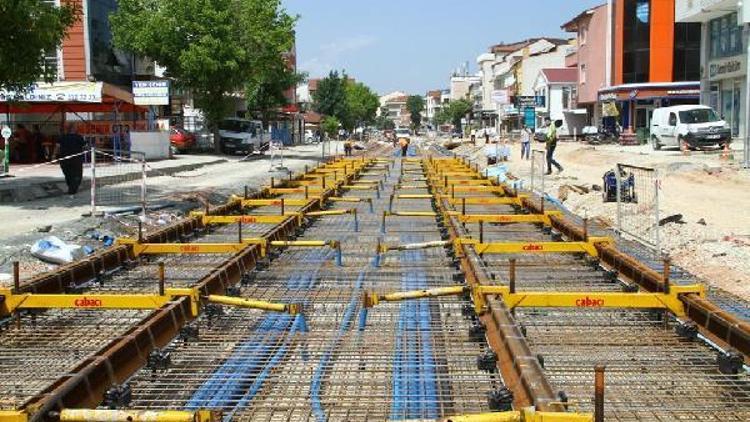 Tramvay hattının uzunluğu bin 350 metreye ulaştı