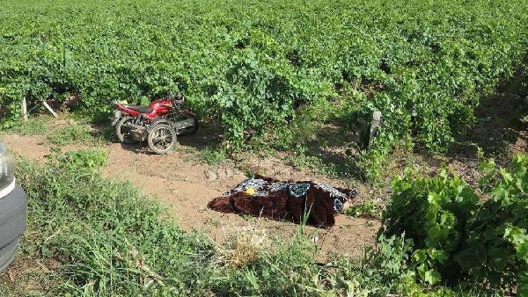 Sepetli motosikletiyle bağa uçan sürücü öldü