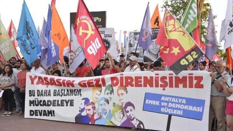 Antalya’da Gezi’nin yıldönümünde polisten müdahale