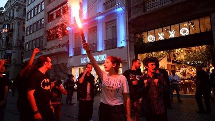 Gezi olaylarının 3. yıldönümünde Taksimde eylem...