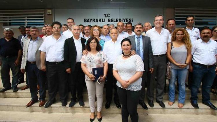 Bayraklı Belediyesinde toplu sözleşme sevinci; Ortalama işçi ücreti 5 bin 250 oldu