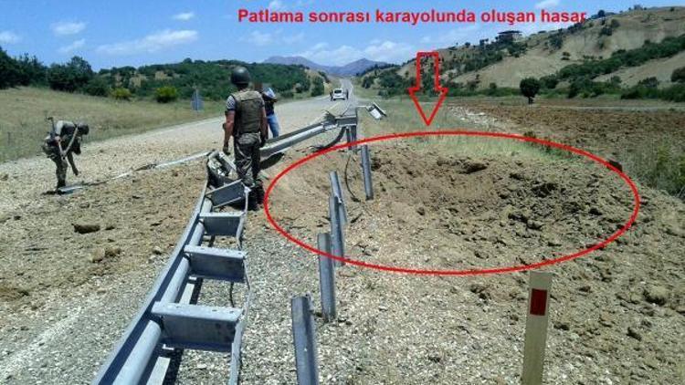 PKKnın Diyarbakır-Muş karayoluna tuzakladığı 200 kilo patlayıcı imha edildi