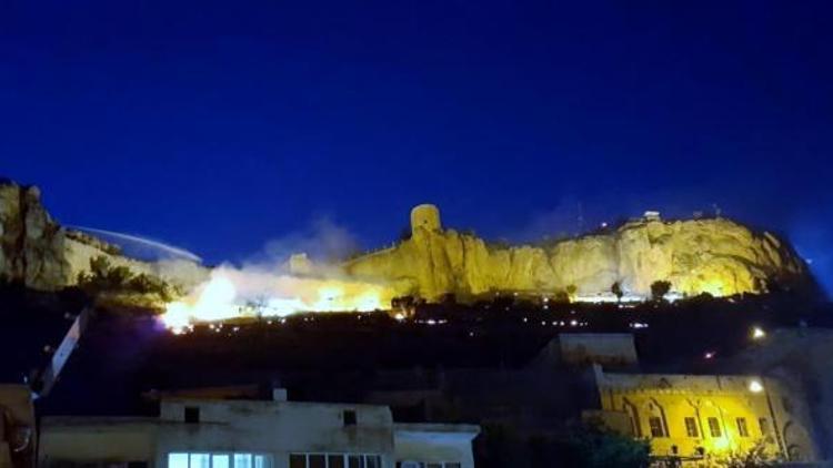 Tarihi Mardin Kalesinde bir gün arayla 2nci yangın