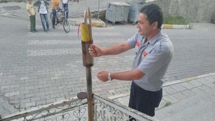 Hisarcıkta Ramazan topunun yerini ses bombası aldı