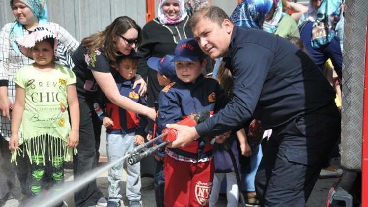 Bozüyükte anasınıfı öğrencilerine yangın eğitimi