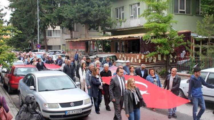 Kılıçdaroğluna kurşunlu tehdit Kayseride protesto edildi
