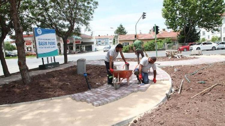 Basın Parkında yenileme çalışmaları