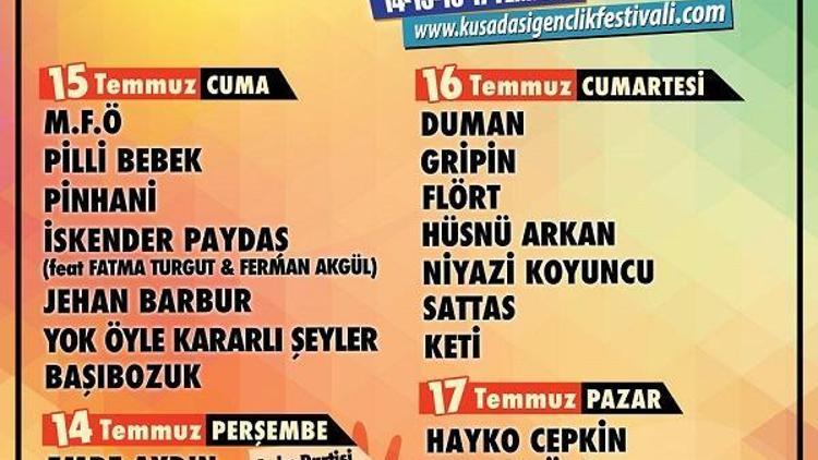 Kuşadasında dev müzik festivali