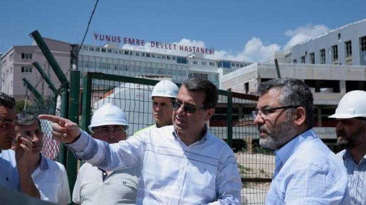 Vali Çelik, hastane ve kültür merkezi inşaatlarını inceledi