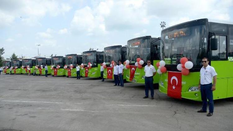 Büyükşehir filosuna 10 yeni otobüs