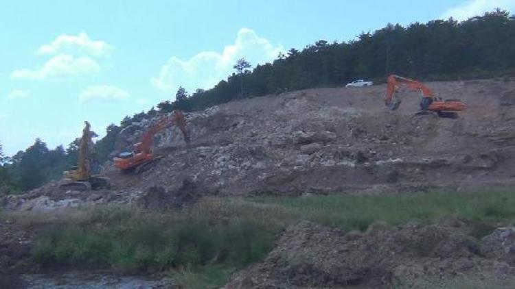 Yağmurlar köyüne can verecek gölet için çalışmalara başlandı