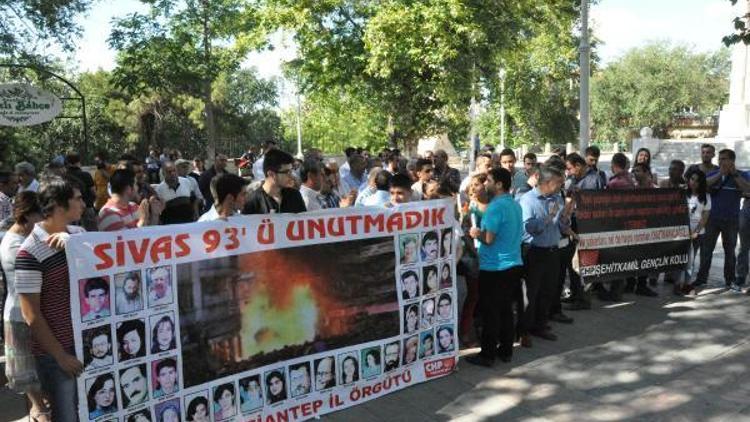 Gaziantepte CHPlilerden Madımak protestosu