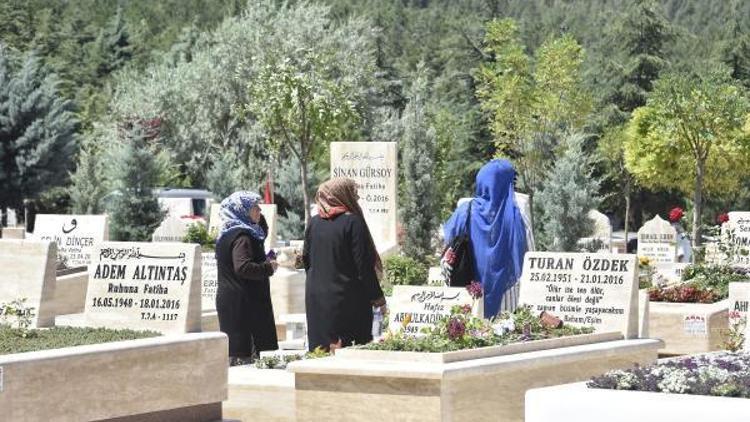 Başkentte mezarlıklara yoğun ilgi