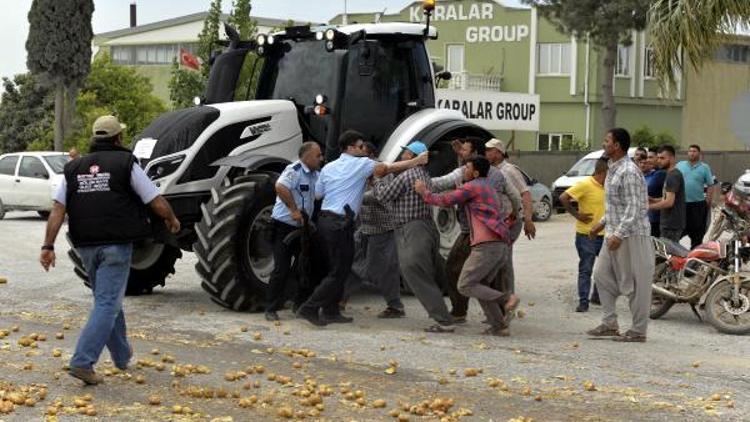 Patates eylemi yapan çiftçilere dava açıldı