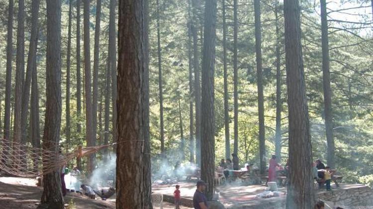 Kazdağları piknikçi mangalıyla duman altı