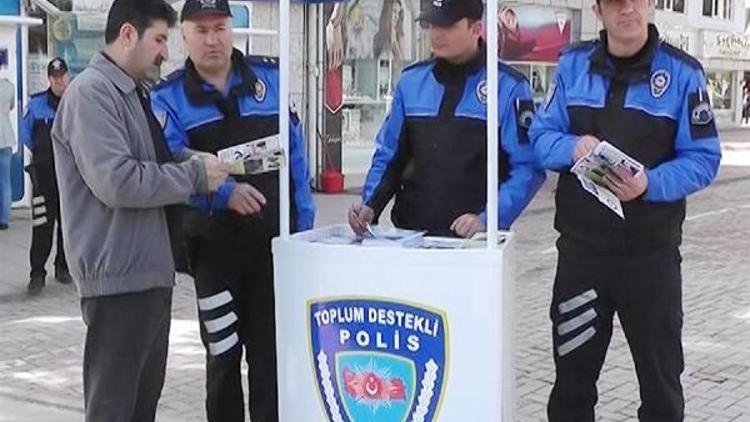 Kırşehir polisinden dolandırıcılara karşı broşürlü uyarı