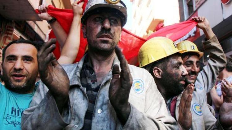 Zonguldakta madenciden özelleştirme protestosu