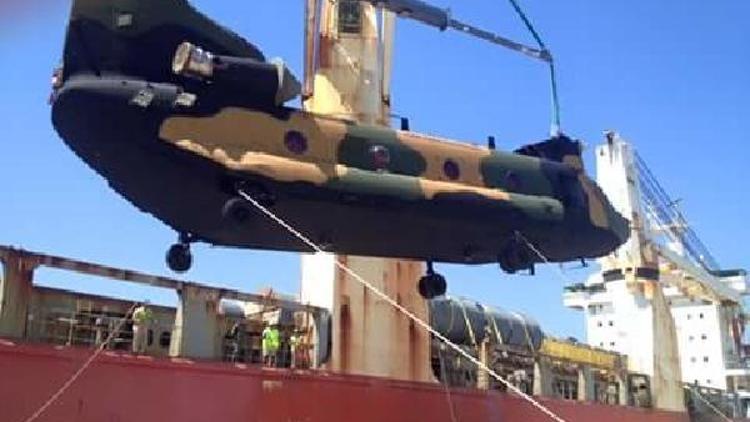 İşte ilk Chinook helikopteri teslim edildi