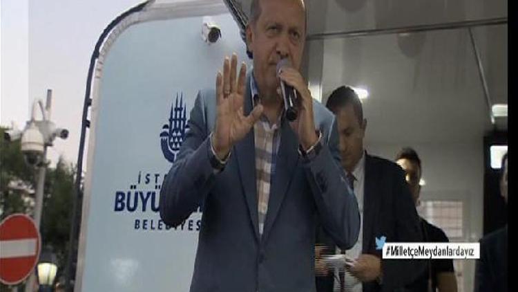 Cumhurbaşkanı Erdoğan: Amerikaya sesleniyorum o zatı bize teslim edin