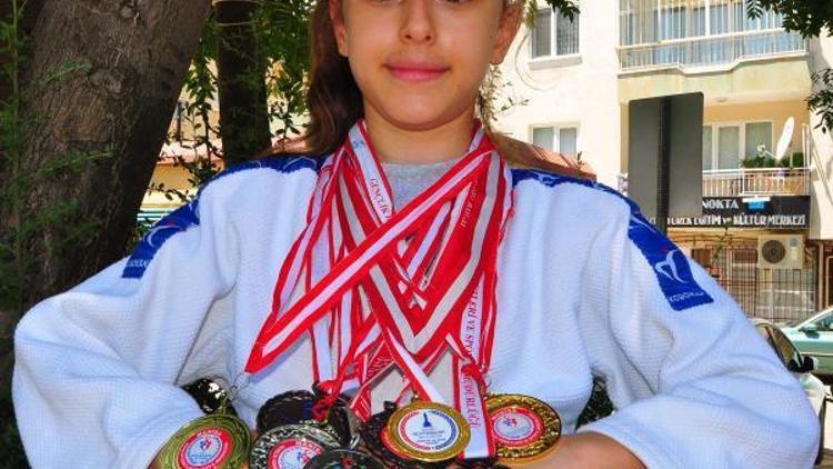 Küçük judocunun hedefi dünya şampiyonluğu