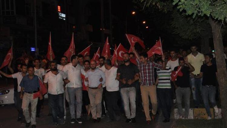 Çerkezköy’de darbe protestosu