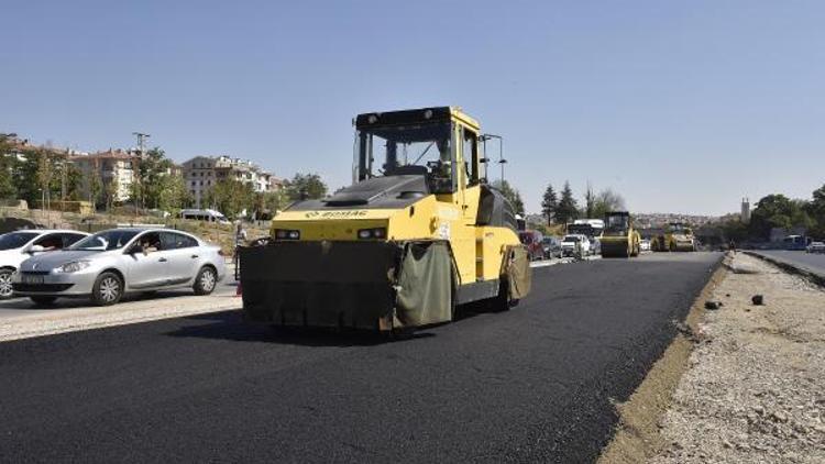 Büyükşehirden yol ve asfalt çalışması