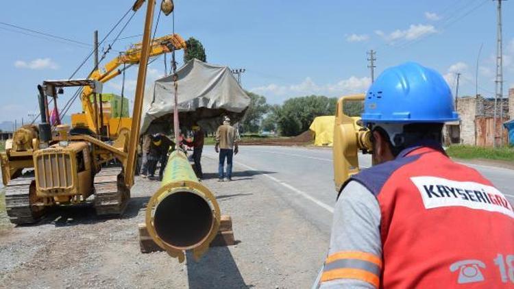 Kayserigaz altyapı çalışmalarına devam ediyor