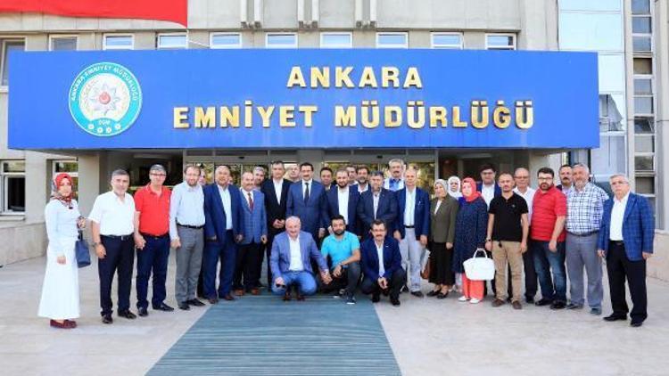 Başkan Aktan Emniyet ve Özel Harekata geçmiş olsun ziyareti