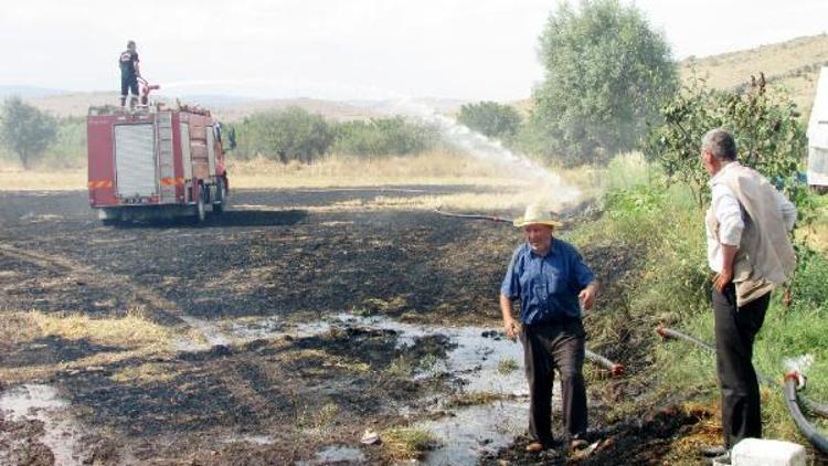 Sandıklıda anız yangını