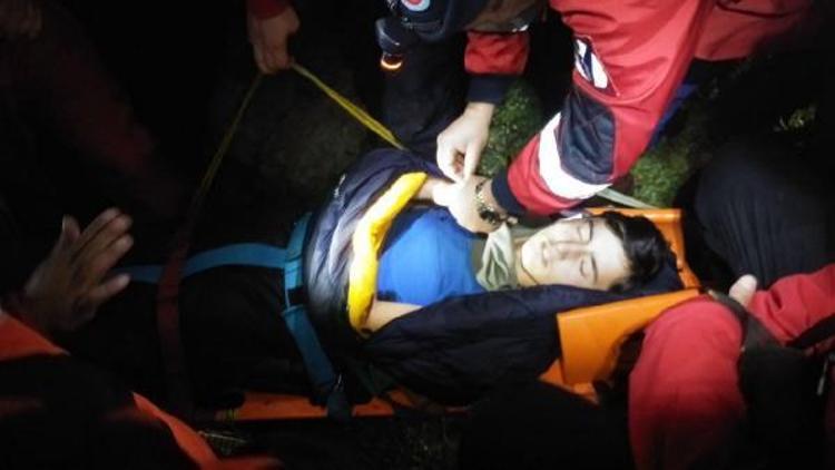 Kaçkarlarda düşen genç dağcı, 33 saat sonra hastaneye ulaştırıldı